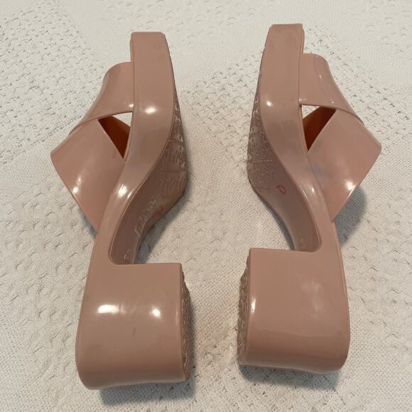 Jeffrey Campbell bubble gum platform cross band strap slides 10 SHELF 4846 - Picture 10 of 10